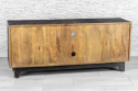 Drewniana niska szafka pod telewizor 140 cm