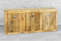 Drewniana szafka RTV 140 cm z szufladami