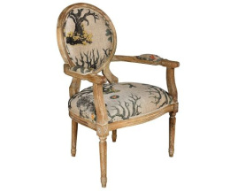 Krzesło tapicerowane dębowe Classic Mare Belldeco