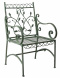 Krzesło ogrodowe metalowe zielone