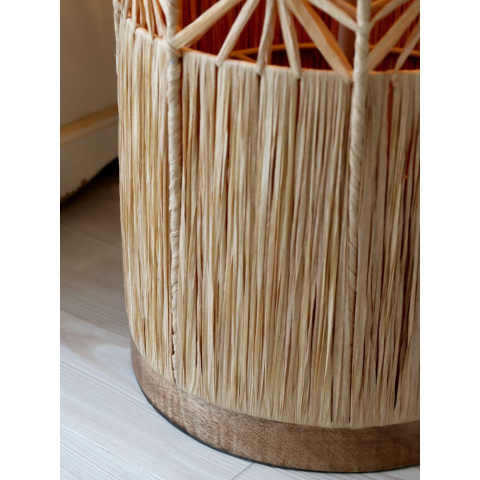 Pleciona lampa podłogowa boho Chic Antique