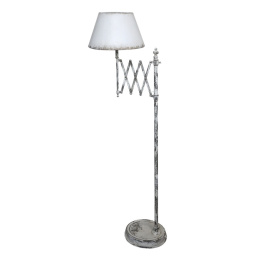 Postarzana metalowa lampa podłogowa Chic Antique