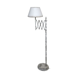 Postarzana metalowa lampa podłogowa Chic Antique