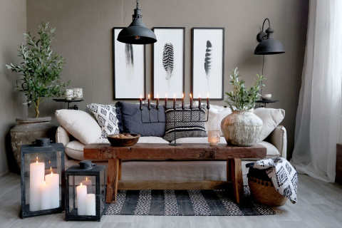 Szeroka wygodna sofa lniana Chic Antique Szeroka wygodna sofa lniana Chic Antique