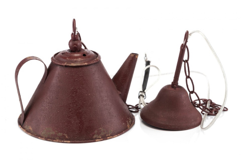 Lampa rustykalna wisząca imbryk LAMALI ALURO