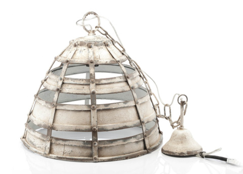 Metalowa lampa rustykalna wisząca MAZINE ALURO