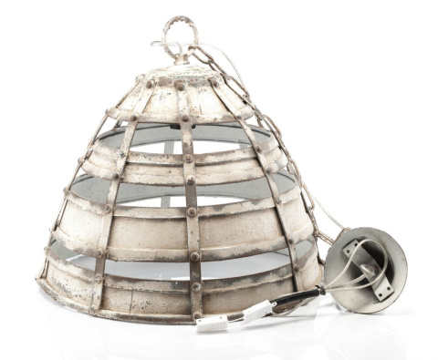 Metalowa lampa rustykalna wisząca MAZINE ALURO