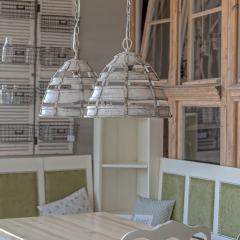 Metalowa lampa rustykalna wisząca MAZINE ALURO