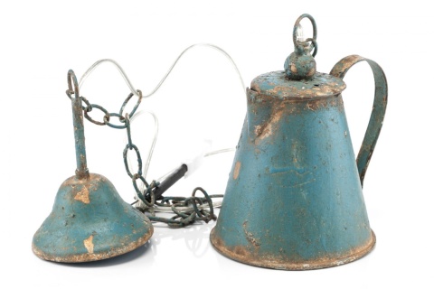 Rustykalna lampa wisząca czajnik retro LAMALI ALURO