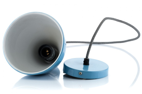 Niebieska metalowa lampa wisząca NUNO ALURO