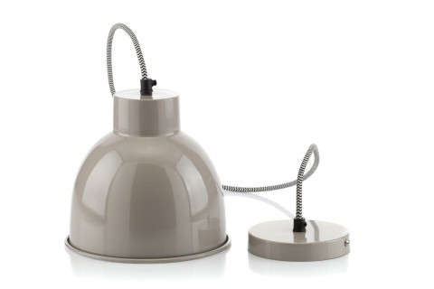 Metalowa lampa wisząca szara scandi NUNO ALURO