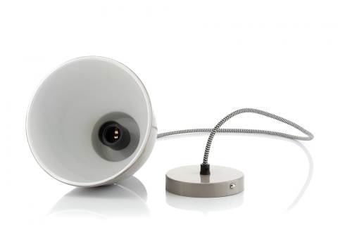 Metalowa lampa wisząca szara scandi NUNO ALURO