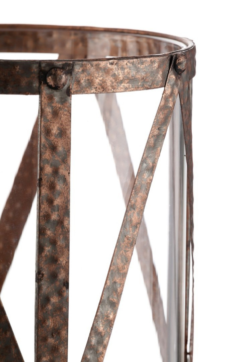 Designerski metalowy lampion HERMES ALURO