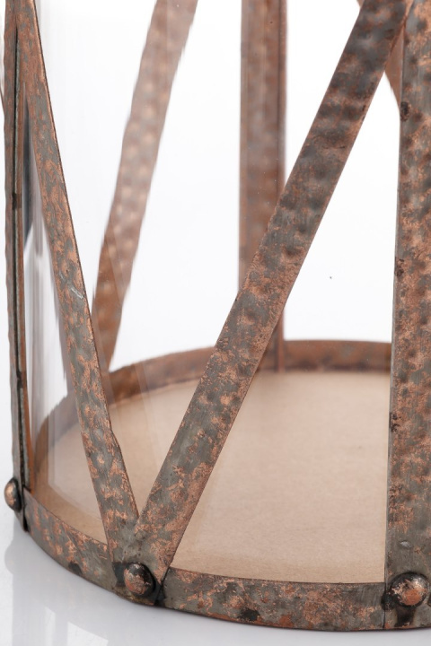 Designerski metalowy lampion HERMES ALURO