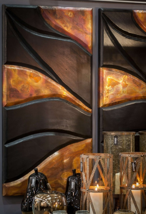 Designerski metalowy lampion HERMES ALURO