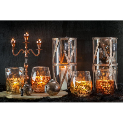 Designerski metalowy lampion HERMES ALURO