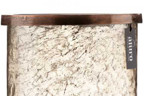 Duży lampion szkło i metal HERMES ALURO