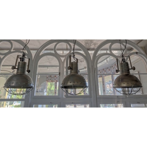 Loftowa metalowa lampa wisząca MATIX 3 ALURO