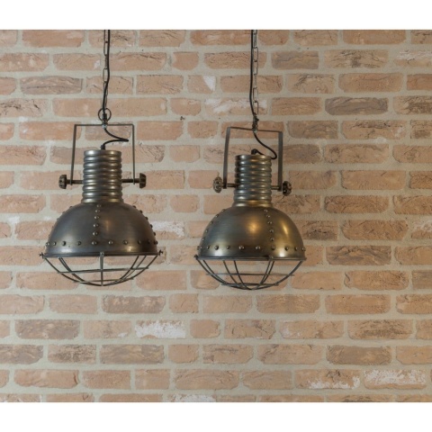 Industrialna metalowa lampa wisząca MATIX 2 ALURO