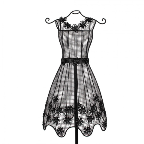 Czarny ażurowy manekin