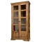 Drewniana witryna przeszklona z drewna mango