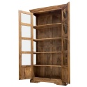Drewniana witryna przeszklona z drewna mango