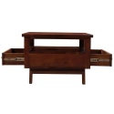 Drewniany stolik kawowy z szufladami 70 cm