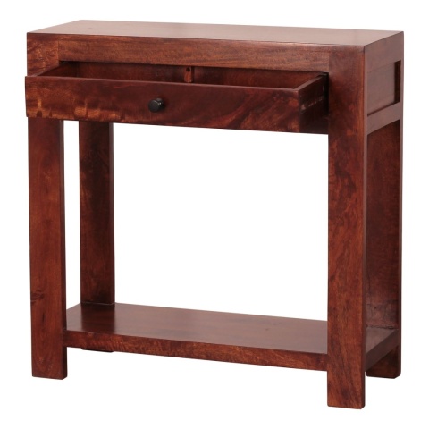 Indyjska klasyczna drewniana konsola kolonialna