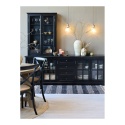 Duża czarna komoda drewniana MARSYLIA Chic Antique