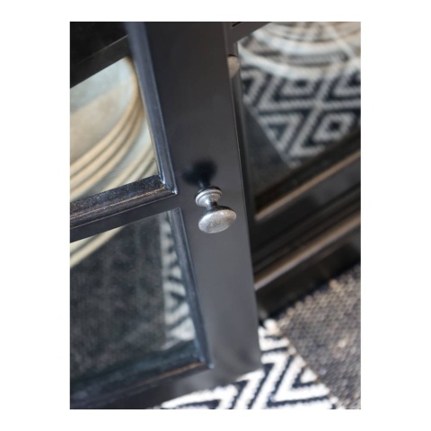 Duża czarna komoda drewniana MARSYLIA Chic Antique