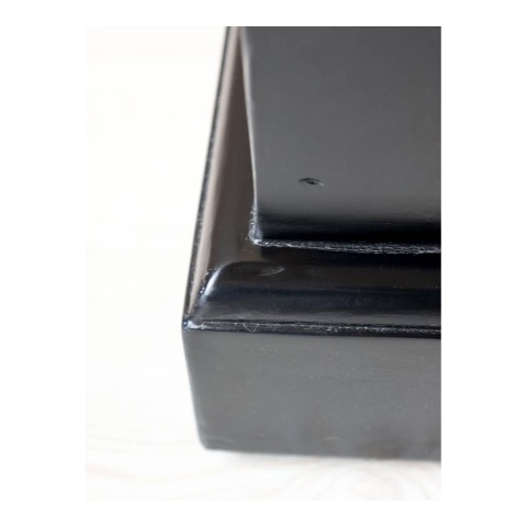 Duża czarna komoda drewniana MARSYLIA Chic Antique