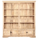 Szeroki drewniany regał biblioteczka mango 180 cm