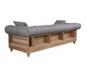 Szara sofa salonowa tapicerowana CLASSIC Belldeco 5