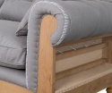 Szara sofa salonowa tapicerowana CLASSIC Belldeco 5