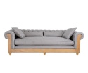 Szara sofa salonowa tapicerowana CLASSIC Belldeco 5