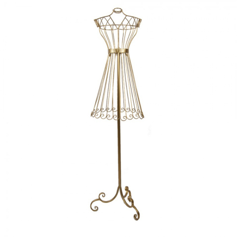 Złoty dekoracyjny manekin metalowy Clayre & Eef