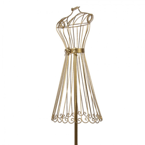 Złoty dekoracyjny manekin metalowy Clayre & Eef