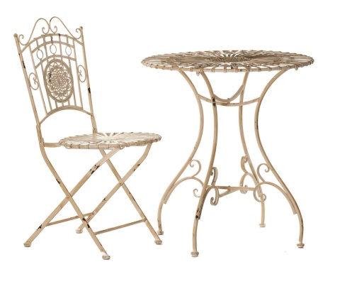 Krzesło ogrodowe składane prowansalskie CAPRI ALURO
