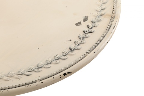 Ogrodowy okrągły stolik metalowy VILAGE ALURO