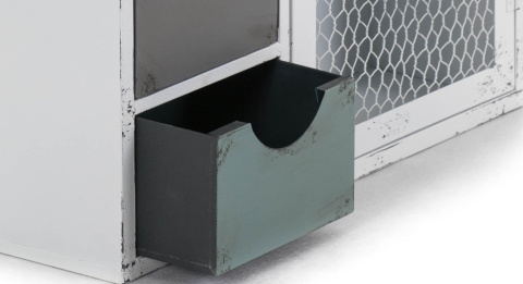 Metalowa szafka prowansalska wisząca LAMALI ALURO