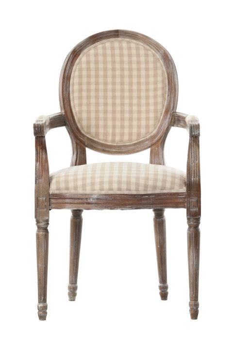 Krzesło z podłokietnikami tapicerowane PALIDA ALURO