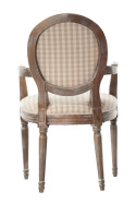 Krzesło z podłokietnikami tapicerowane PALIDA ALURO