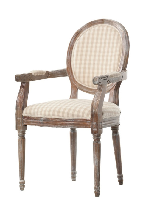 Krzesło z podłokietnikami tapicerowane PALIDA ALURO