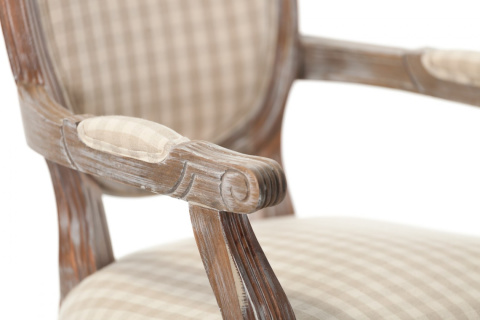 Krzesło z podłokietnikami tapicerowane PALIDA ALURO