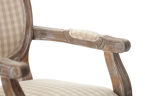 Krzesło z podłokietnikami tapicerowane PALIDA ALURO