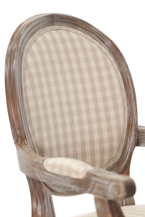 Krzesło z podłokietnikami tapicerowane PALIDA ALURO