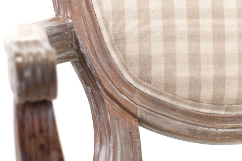 Krzesło z podłokietnikami tapicerowane PALIDA ALURO