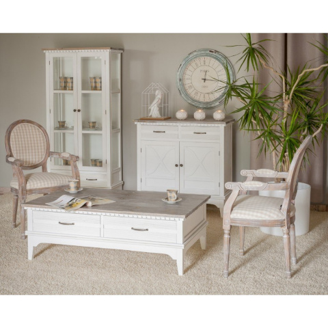 Krzesło z podłokietnikami tapicerowane PALIDA ALURO