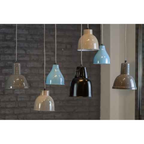 Niebieska metalowa lampa wisząca NUNO ALURO