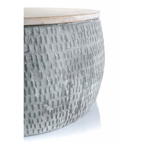 Nowoczesny metalowy okrągły stolik BALEO ALURO 1